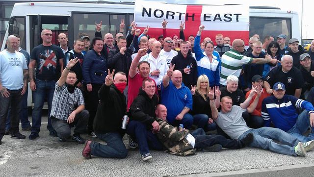 Antonio H Brown with EDL members