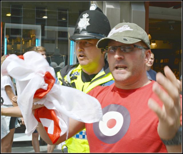Antonio H brown at North East EDL flash demo in 2014