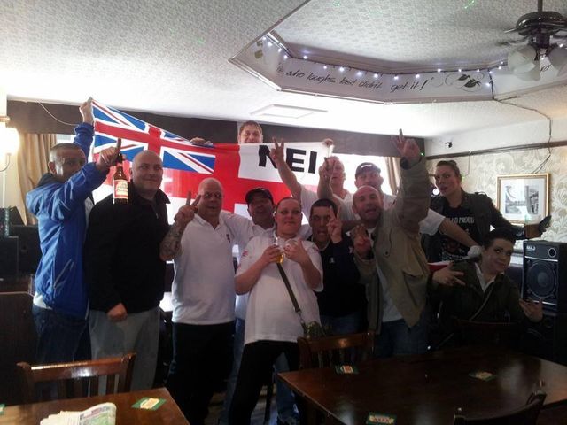 Alan Bozwell Rain with NEI members