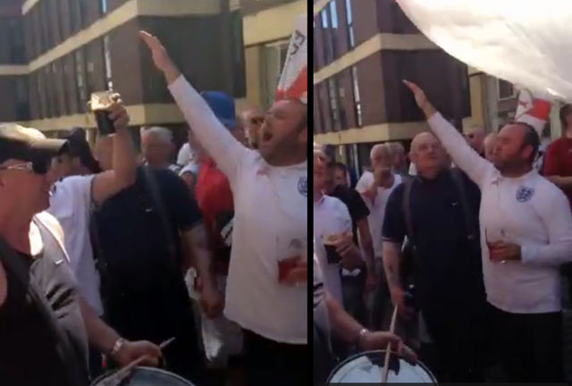 Andrew Benton recorded footage of Craig Owens giving Nazi salute in Newcastle