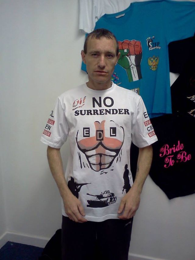 Andrew D Johnson's hilarious EDL t shirt