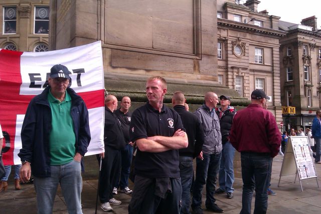 Carl Lintern at North East EDL flash demo