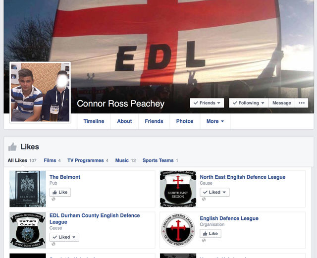 Connor Ross Peachy EDL support