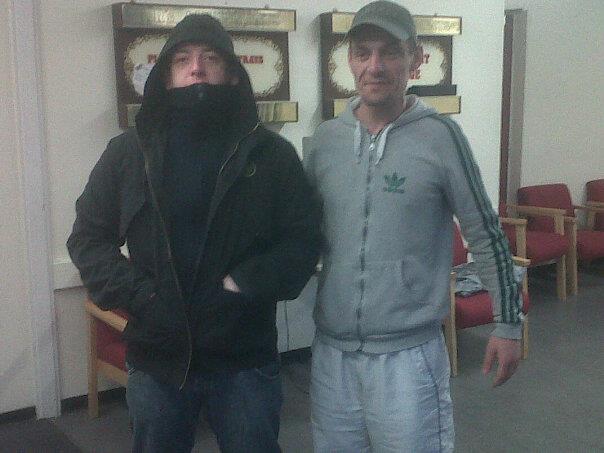 Craig Alan ‘Wilson’ Bell with Alan Bozwell Rain in 2012