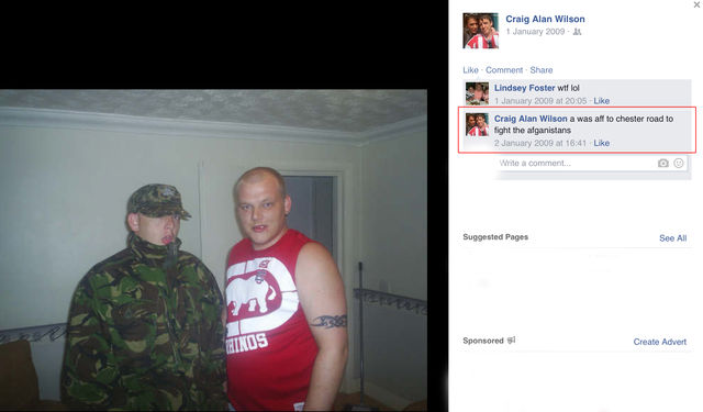 Craig Alan ‘Wilson’ Bell posts about his planned assaults