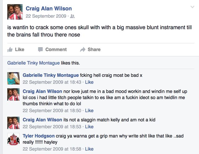 Craig Alan ‘Wilson’ Bell's insanity