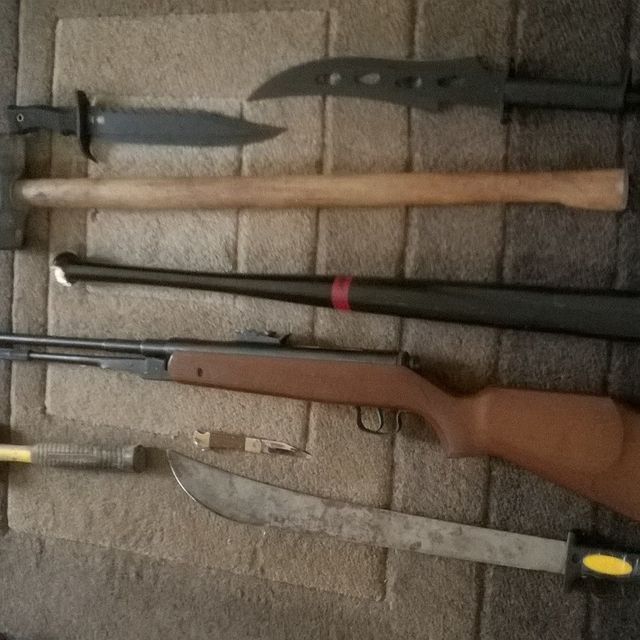 Darrell Copeland's weapons