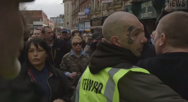 Darrell Copeland was a steward at the Pegida demo in Newcastle