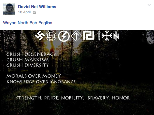 David Williams support for National Socialism