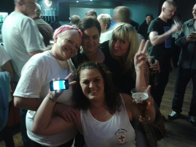 Deirdre at North East EDL meet and greet