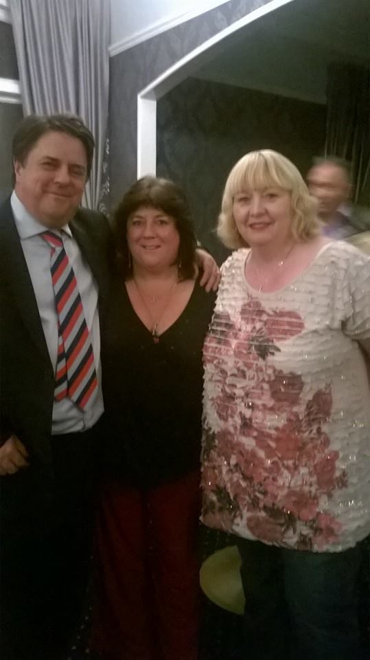 Donna Watson with Nick Griffin BNP