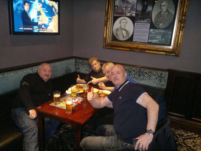 Ian Johnson, Moxy, Steve Hewitt and Ian Maines - North East EDL