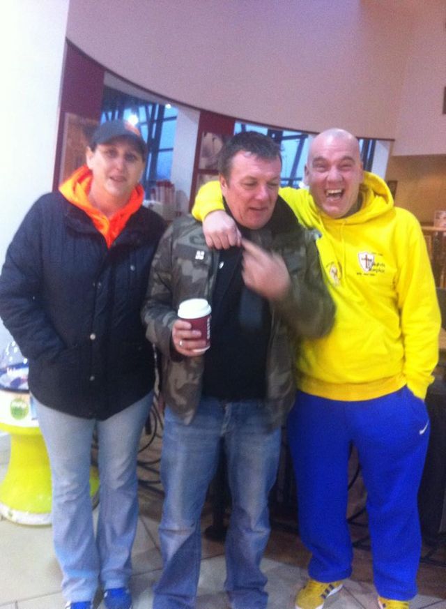 Stephen Cape with Ted Lee - North East EDL