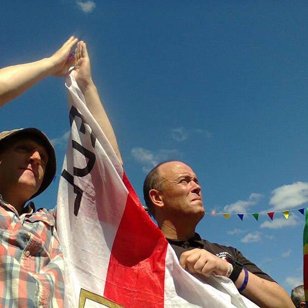 John Connolly with Alan Turpin Smith - North East EDL