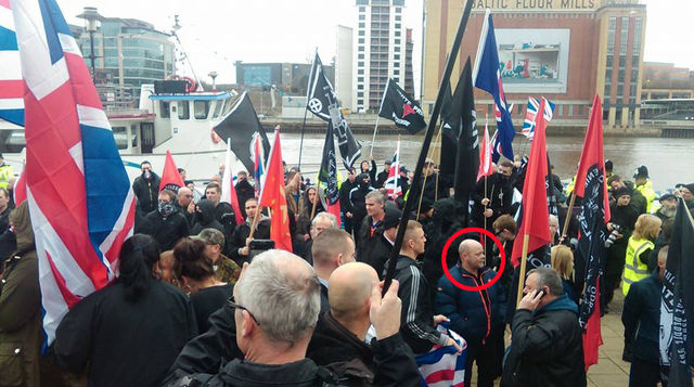 Kev Brindle - NEI at National Action's White Man March Newcastle