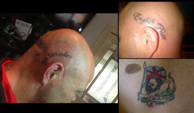 Kev Brindle's tattoos