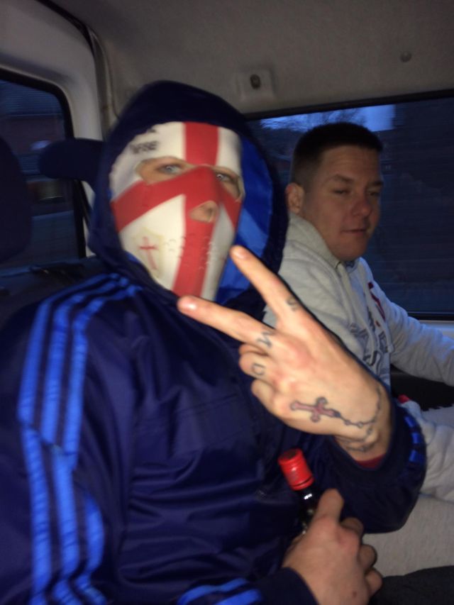 Kieron M Wright with EDL mask