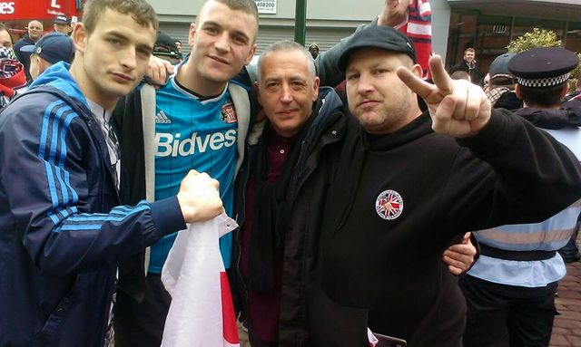 Kieron M Wright with Phillip Hackers at NF demo