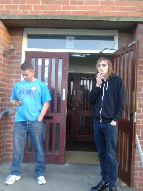 Lee Dyson with Tommy English