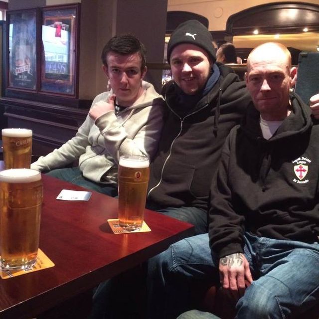 Lee 'England' with Gary Nichol and Peter Brydon