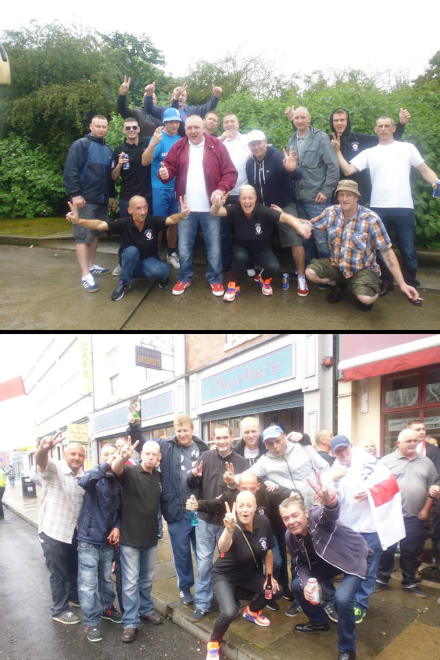 Linzi Brown with North East EDL