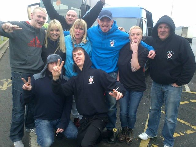 Linzi Brown with North East EDL