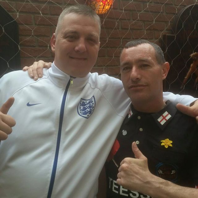 Mark James with Andrew Johnson - North East EDL