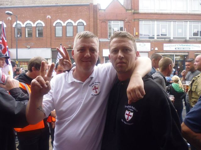 Mark James with Lee Dyson - North East EDL