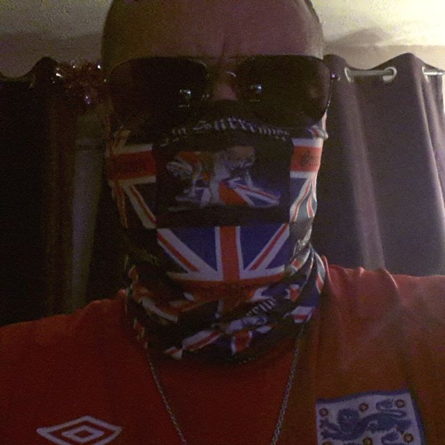 Mark Walls trying to cover his face