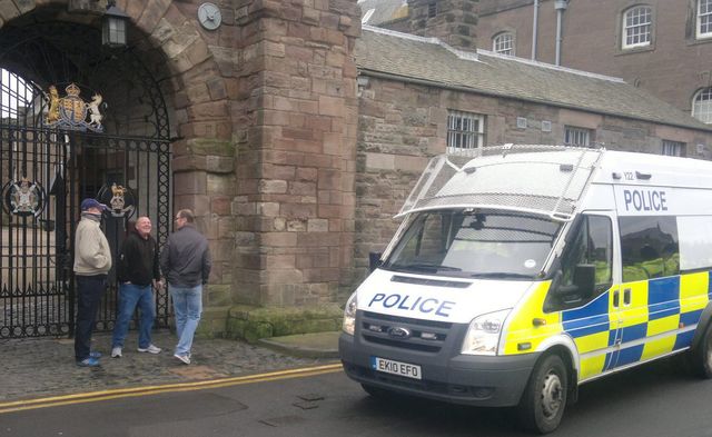 Mark Walls with Alan Spence - North East EDL