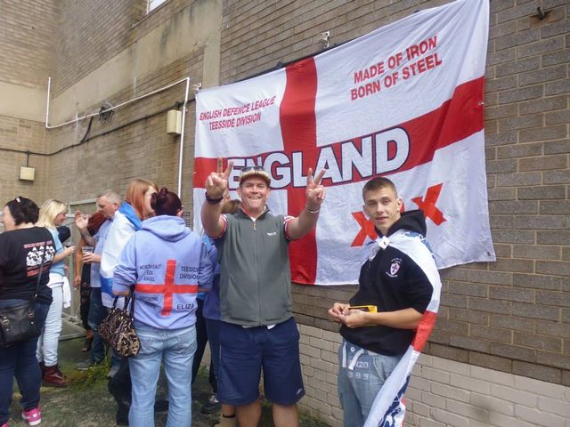 Neil Mcdermott with North East EDL
