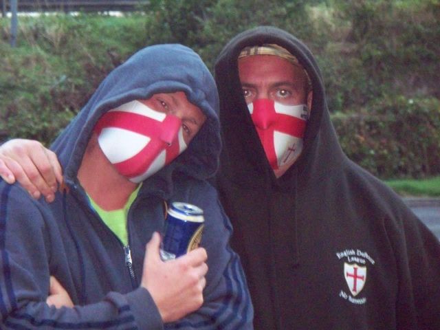 Neil Mcdermott with Jay Vickers - North East EDL