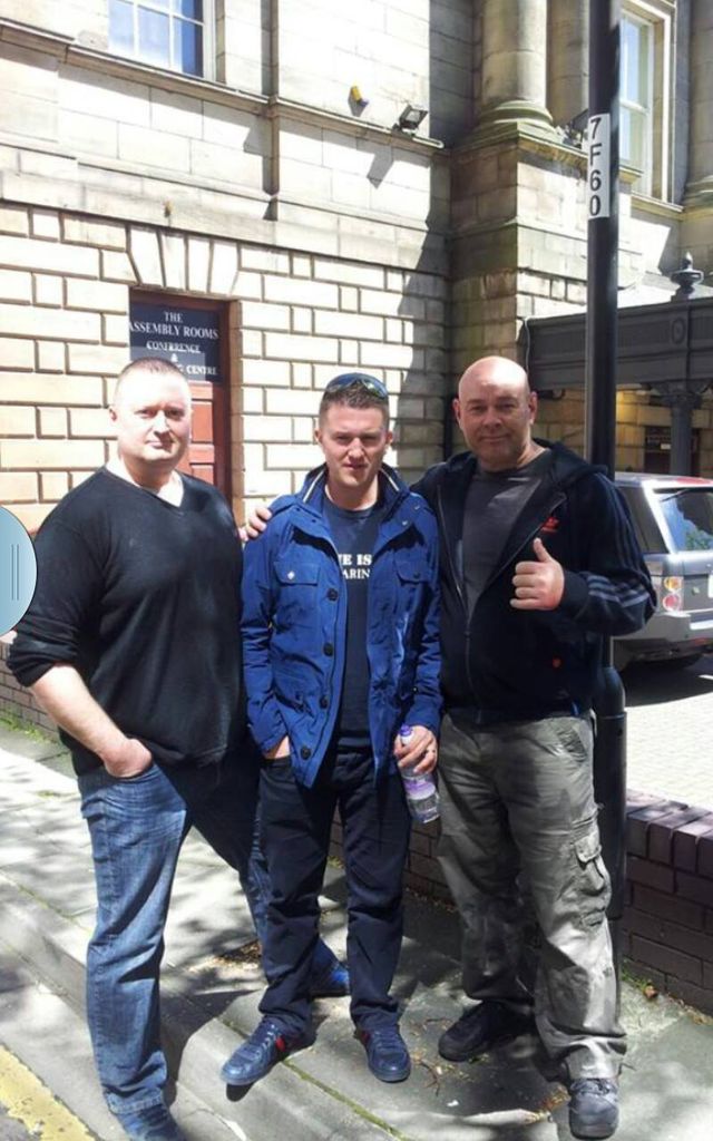 Paul Rogers with Tommy Robinson