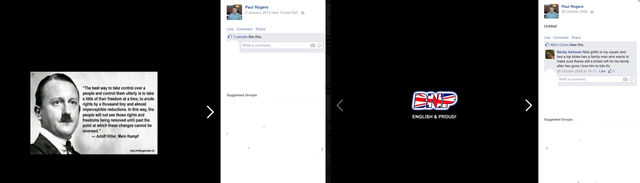 Paul Rogers support for Adolf Hitler and the BNP