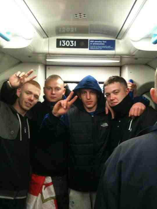 Richie Raymond with NE EDL members including Chris Smith