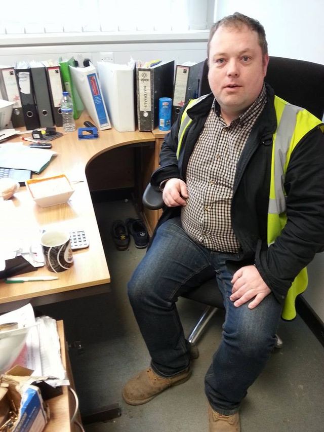 Tony Hamlinton at work