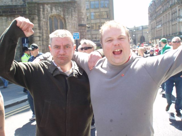 Tony Hamliton at NE EDL demo 25th May 2013