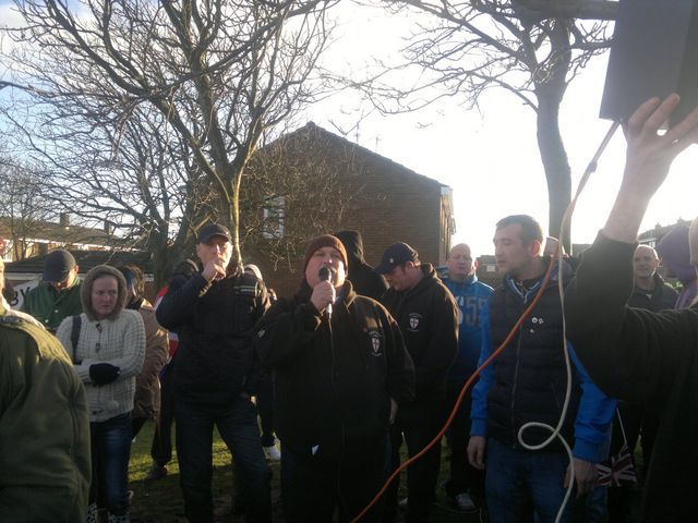 Stephen Wilson - North East EDL 2012, Shotton