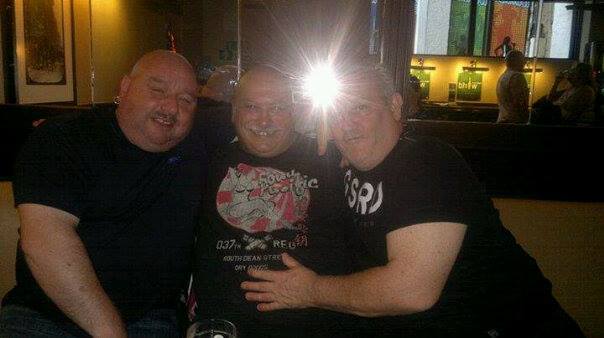 Stephen Wilson with Ian Johnson and John Morrow - North East EDL