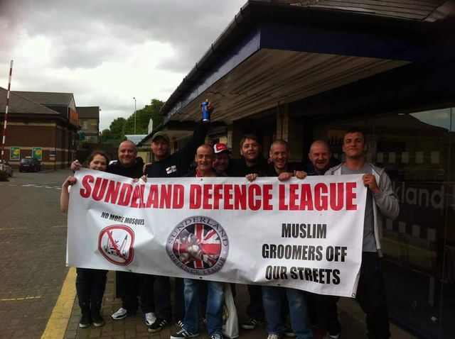 Terrence Oneil with Sunderland Defence League