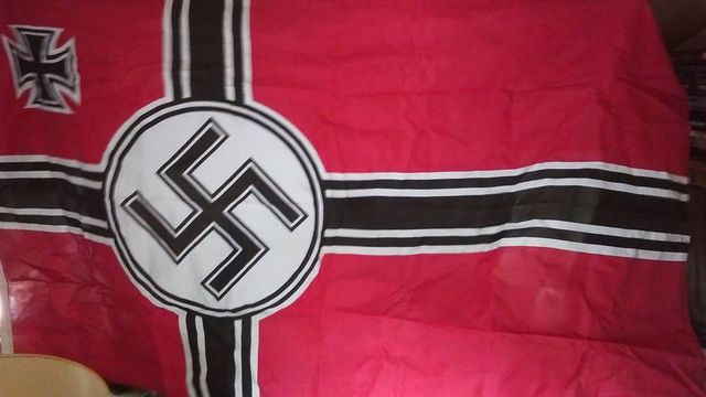 close up of Tonys flag