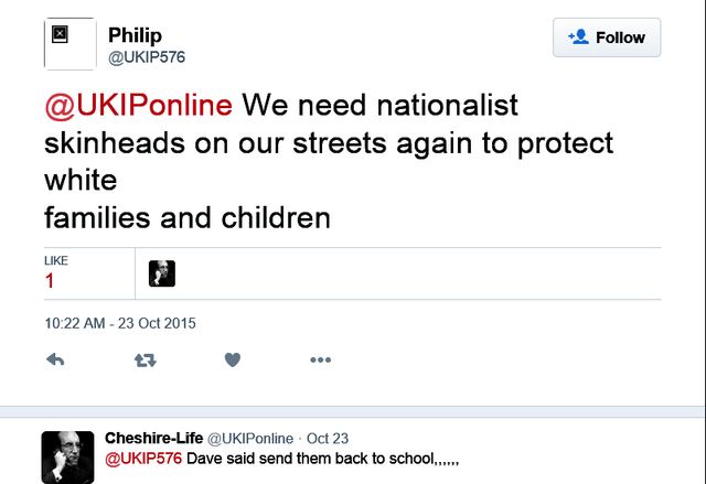 Approves of Fascist Skinhead Thugs