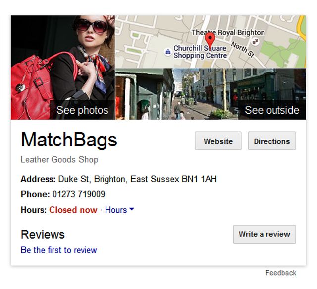 Match bags Shop Location