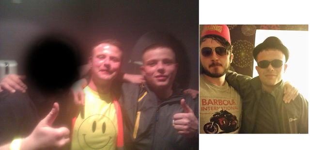 William Hancock with Darren Hurst (2011) and with Neo Nazi Dominic Howe