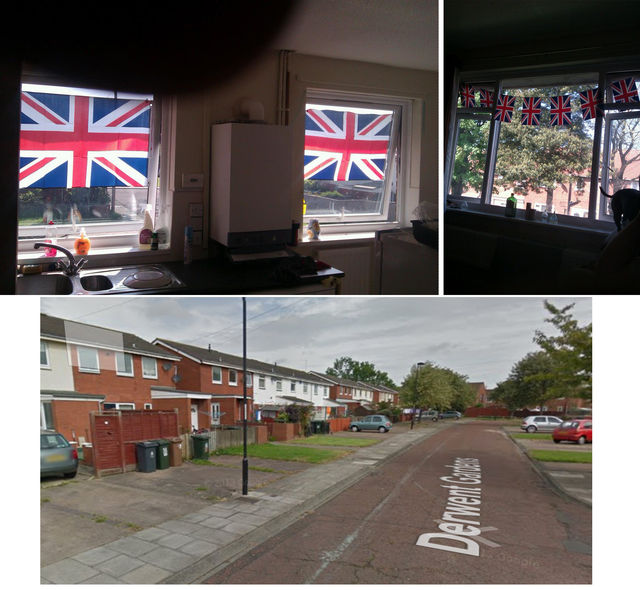 William Hancock's street and photos from inside his house.