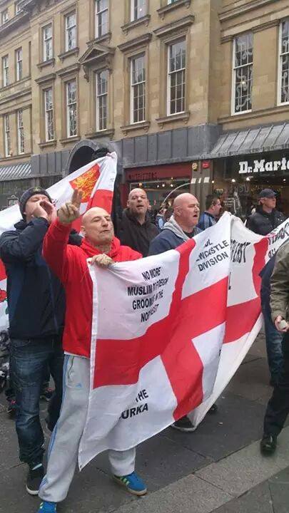 Gary Anthony Doyle - at North East EDL flash demo