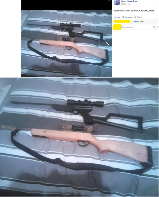 Henry Green's threats for war with weapons