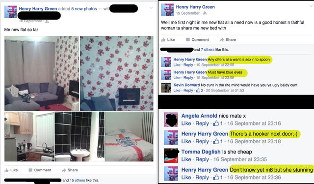 Henry Green tells too much info about himself - has a thing for blue eyes