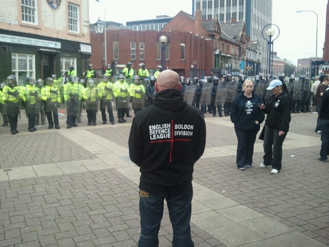 "El Boka" - North East EDL member at demo