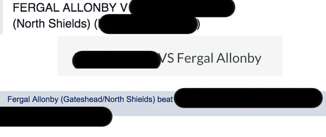 Fergal "Iceferg" Allonby boxing matches